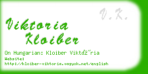 viktoria kloiber business card